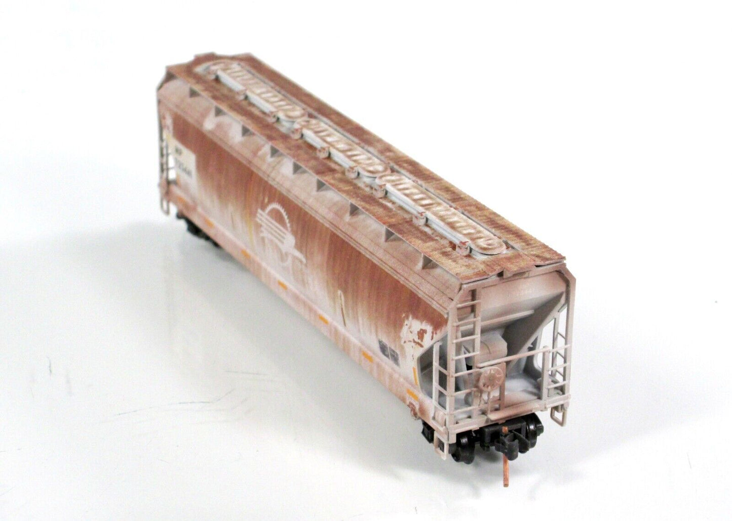 N Scale ***MISSOURI PACIFIC*** Weathered 3-Bay Hopper ---- Micro Trains 09444190