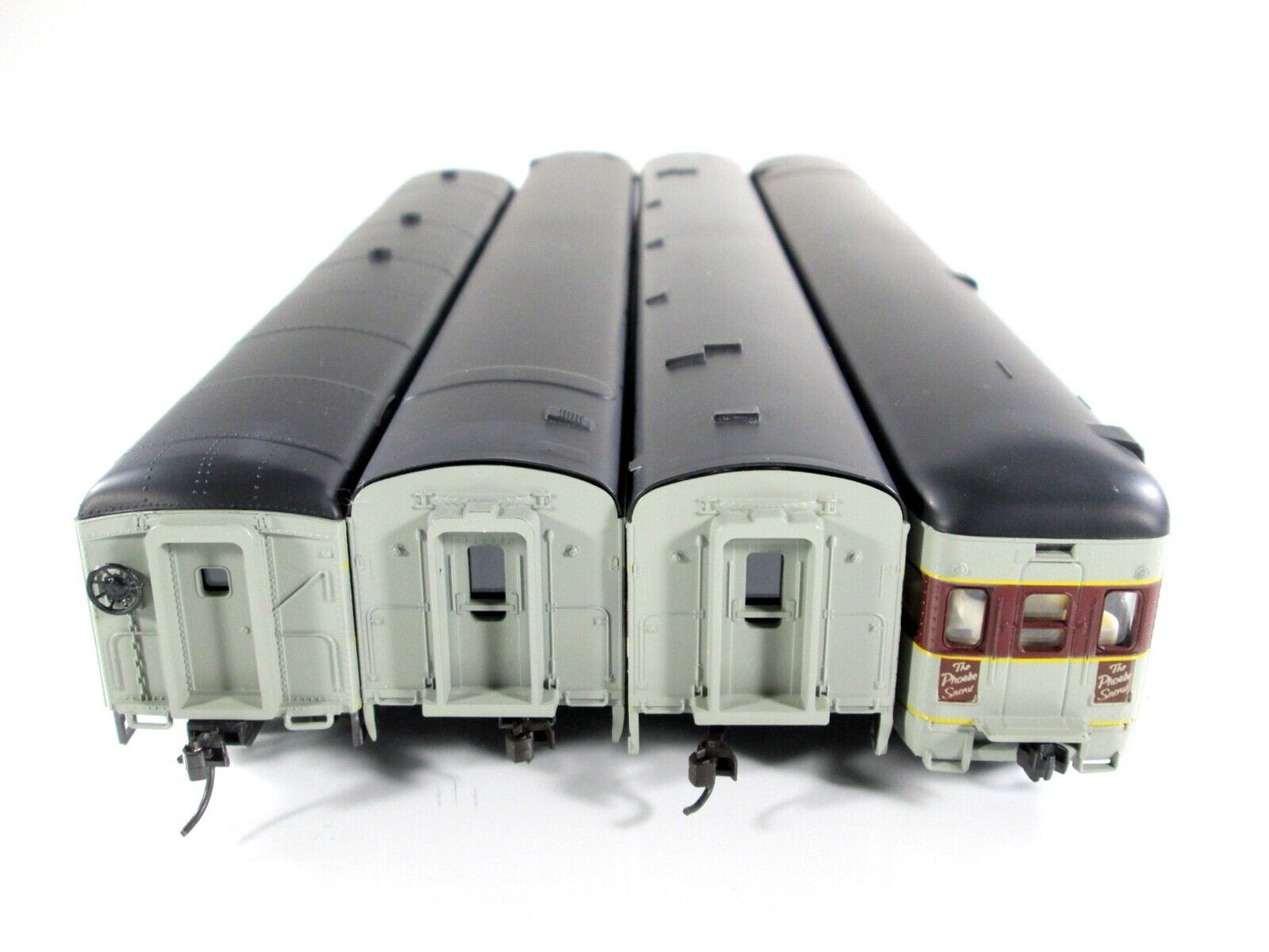 HO Scale ***LACKAWANNA*** 1930s Passenger Set B -- Rivarossi 6955, Knuckle Cplrs