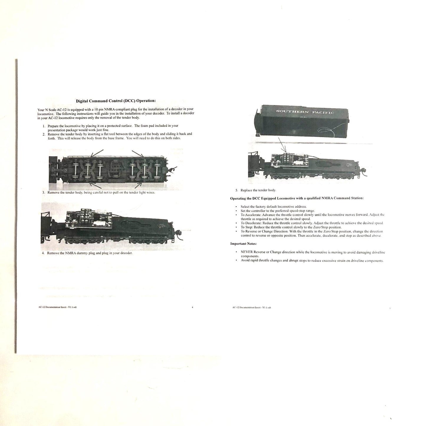 N Scale CAB FORWARD  AC-12  4-8-8-2 - SP #4275 - Intermountain 79002 **DCC Ready