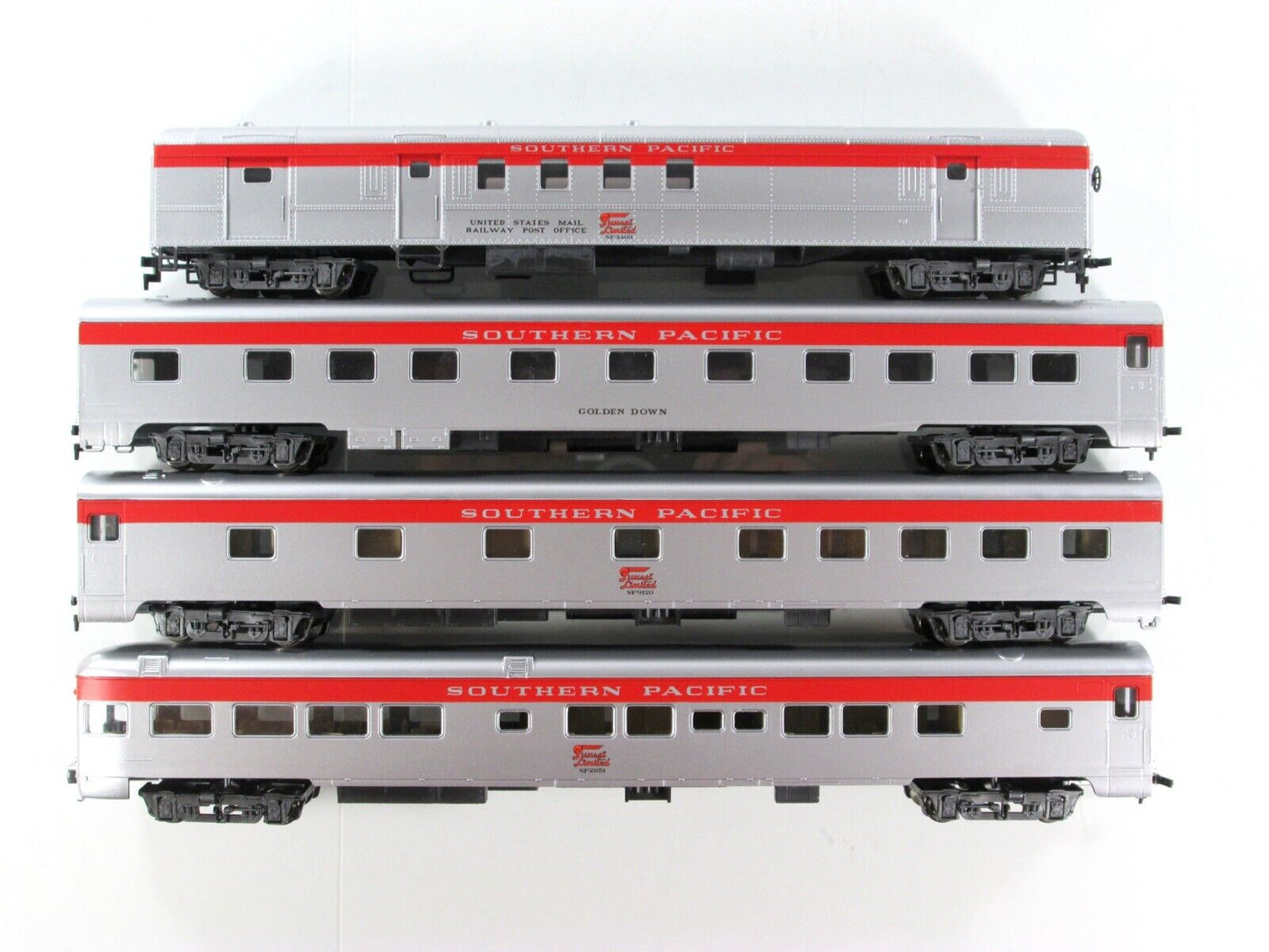 HO Scale ***SOUTHERN PACIFIC*** 1930s Passenger 4-Car Set B -- Rivarossi 6975