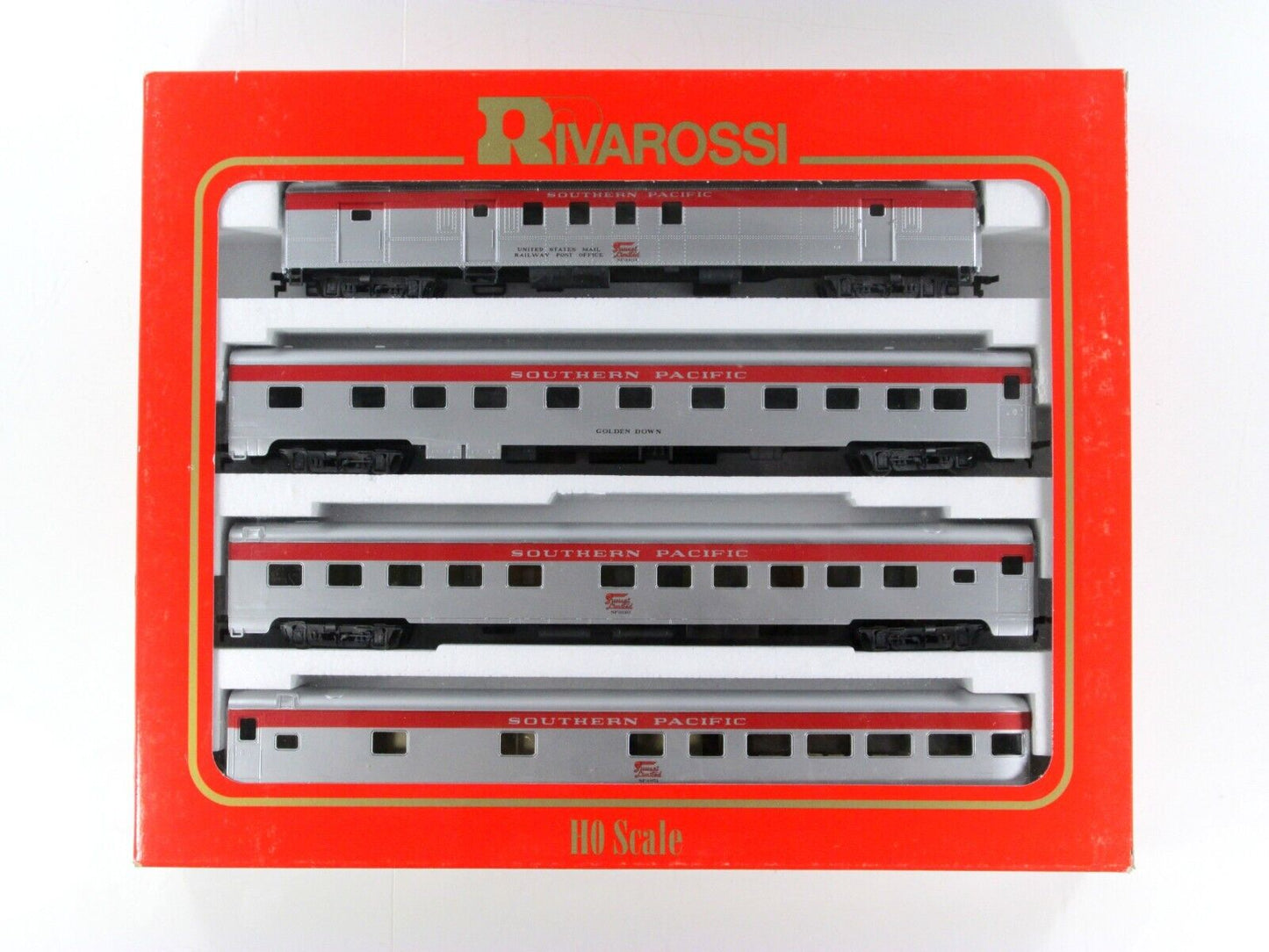HO Scale ***SOUTHERN PACIFIC*** 1930s Passenger 4-Car Set B -- Rivarossi 6975