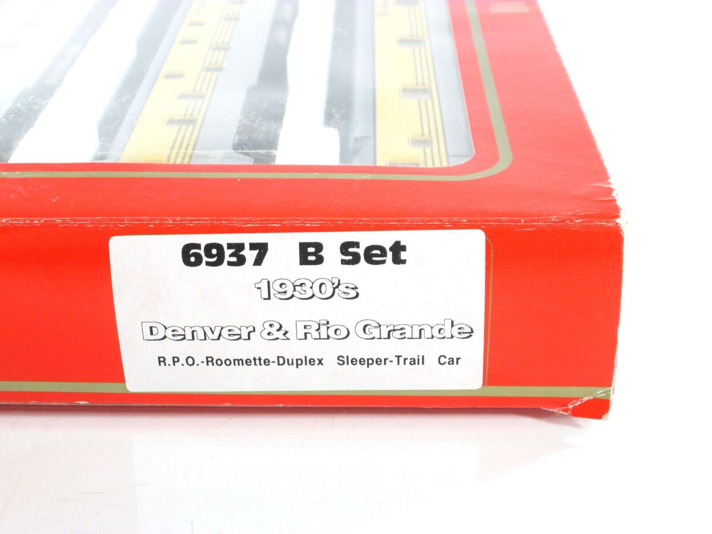 HO Scale *DENVER RIO GRANDE 1930s Passenger Set B -Rivarossi 6937, Knuckle Cplrs