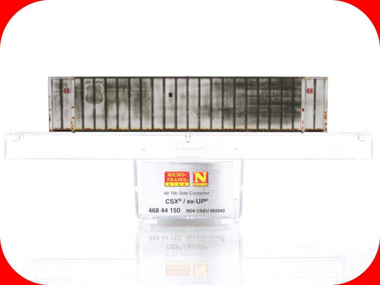 N Scale **CSX ex-UP** Weathered 48' Container CSXU 682042, Micro Trains 46844150