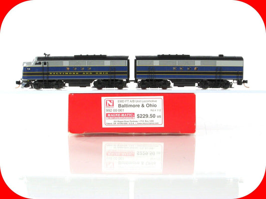N Scale ***BALTIMORE & OHIO*** FT A/B Set #112 -- Micro Trains 99200061, DCC Rdy
