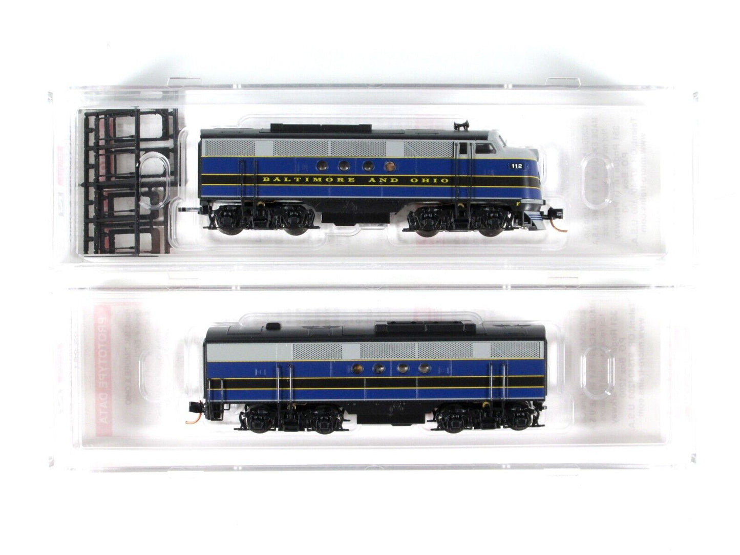N Scale ***BALTIMORE & OHIO*** FT A/B Set #112 -- Micro Trains 99200061, DCC Rdy