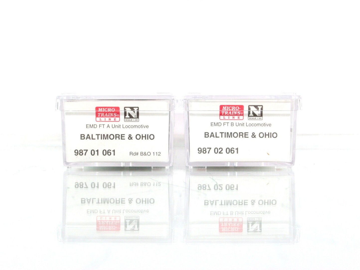 N Scale ***BALTIMORE & OHIO*** FT A/B Set #112 -- Micro Trains 99200061, DCC Rdy