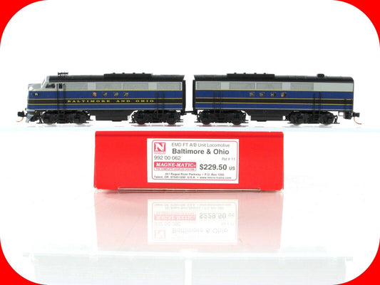 N Scale ***BALTIMORE & OHIO*** FT A/B Set #11 --- Micro Trains 99200062, DCC Rdy