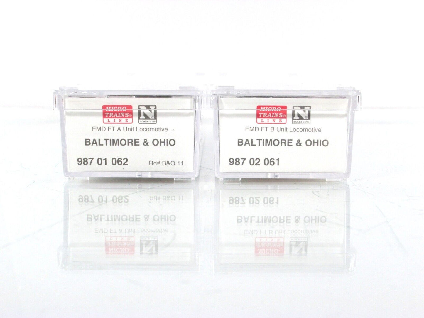 N Scale ***BALTIMORE & OHIO*** FT A/B Set #11 --- Micro Trains 99200062, DCC Rdy