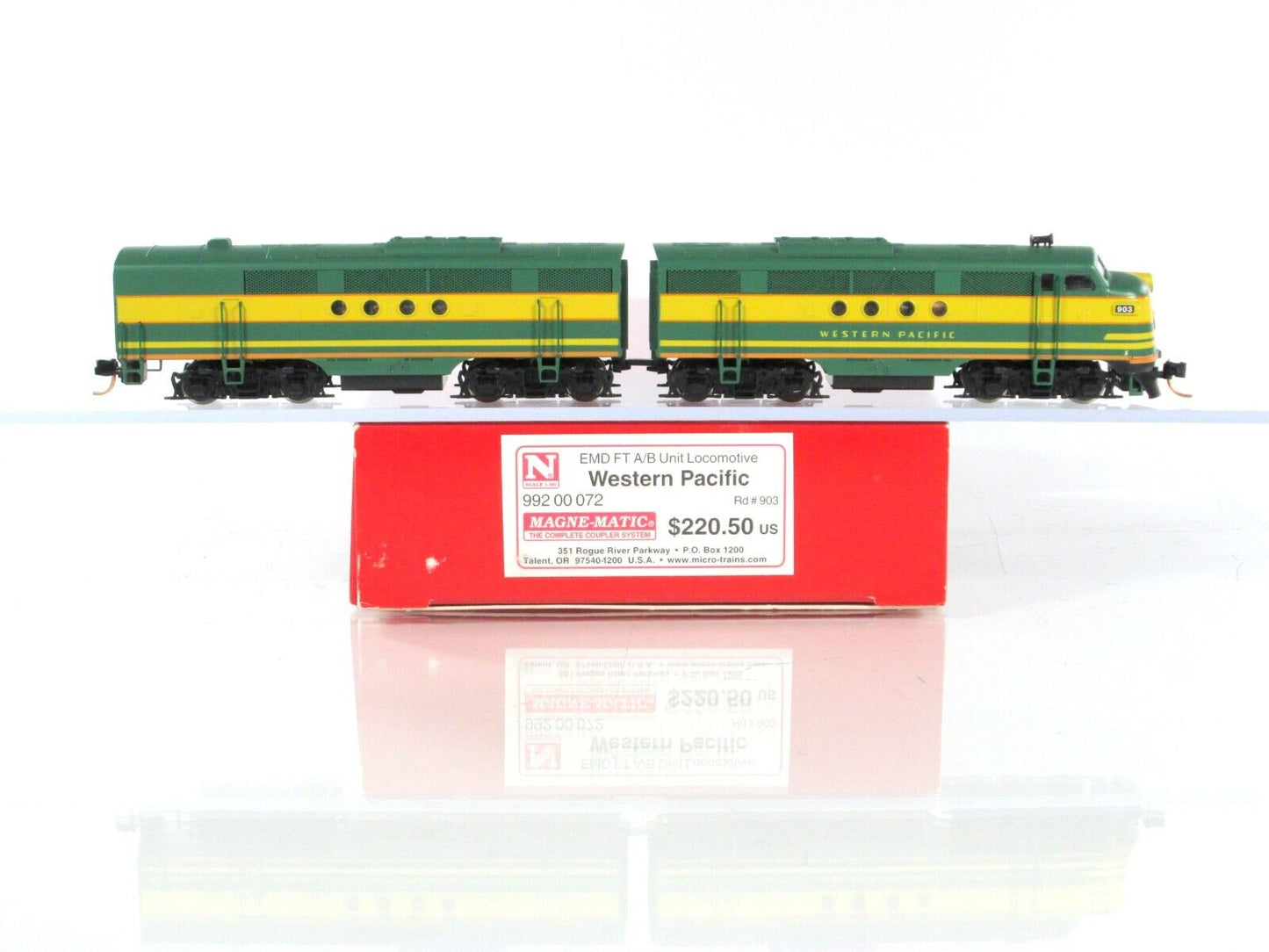 N Scale **WESTERN PACIFIC** EMD FT A/B Set #903 - Micro Trains 99200072, DCC Rdy