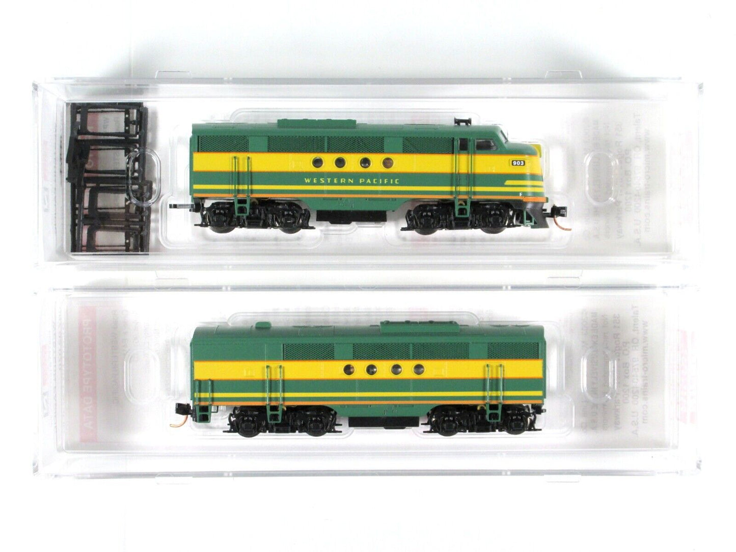 N Scale **WESTERN PACIFIC** EMD FT A/B Set #903 - Micro Trains 99200072, DCC Rdy