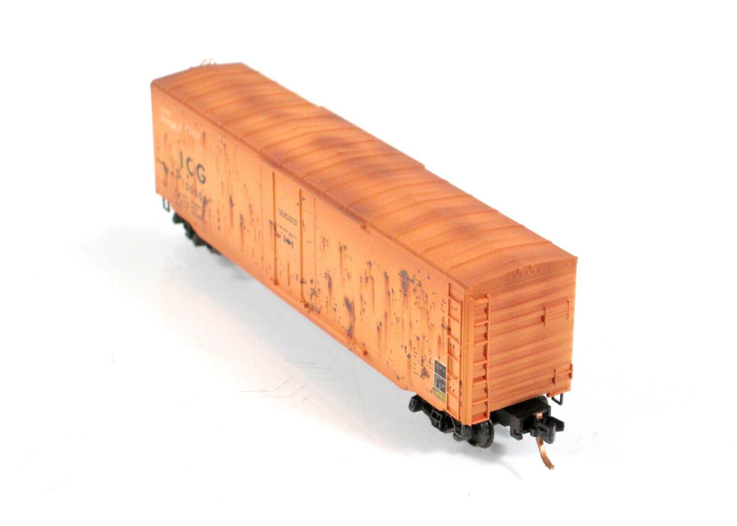 N Scale *ILLINOIS CENTRAL GULF* Weathered Box Car #130205, Micro Trains 03844540
