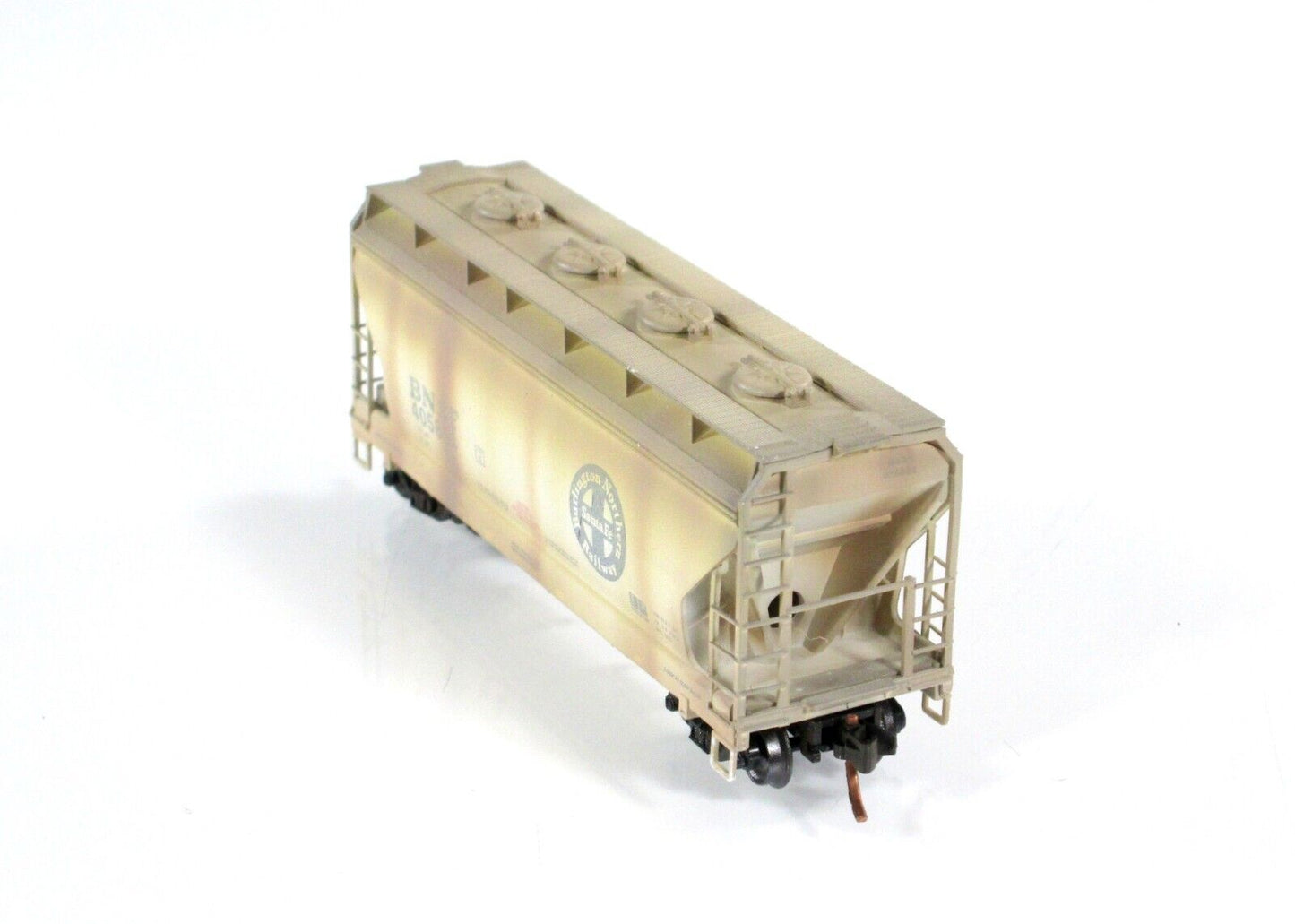 N Scale **BNSF** Weathered 2-Bay Hopper #405894 - Micro Trains Special NSC 10-89