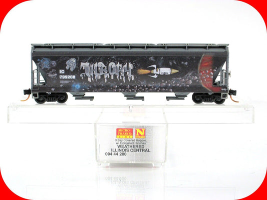 N Scale **ILLINOIS CENTRAL** Graffiti Hopper, IC #799208 - Micro Trains 09444200