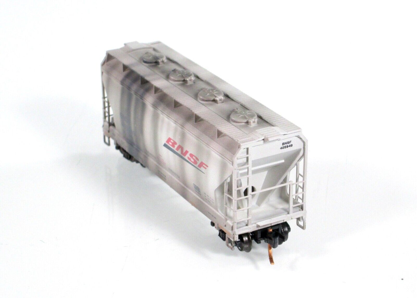 N Scale **BNSF** Weathered 2-Bay Hopper #405949 - Micro Trains Special NSC 10-87