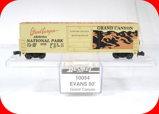 N Scale ***GRAND CANYON*** National Park, Arizona 50' Box Car,   Bev-Bel - 10054