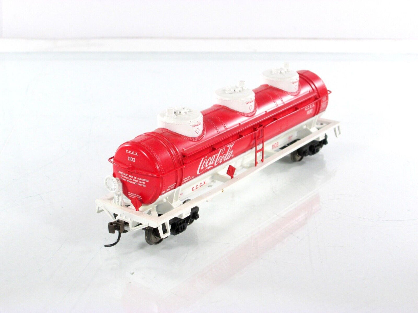 HO Scale **COCA-COLA** Collection Triple Dome Tank Car, CCCX 1103 - Athearn 8352