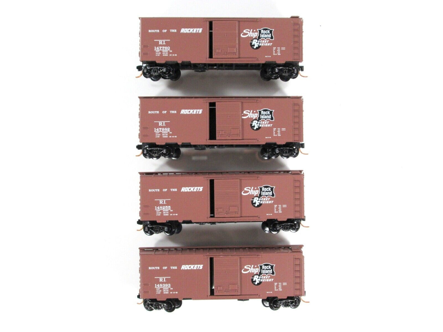 N Scale ***ROCK ISLAND ROCKETS*** Box Car 4-Set #31 -Micro Trains 99300031 *RARE