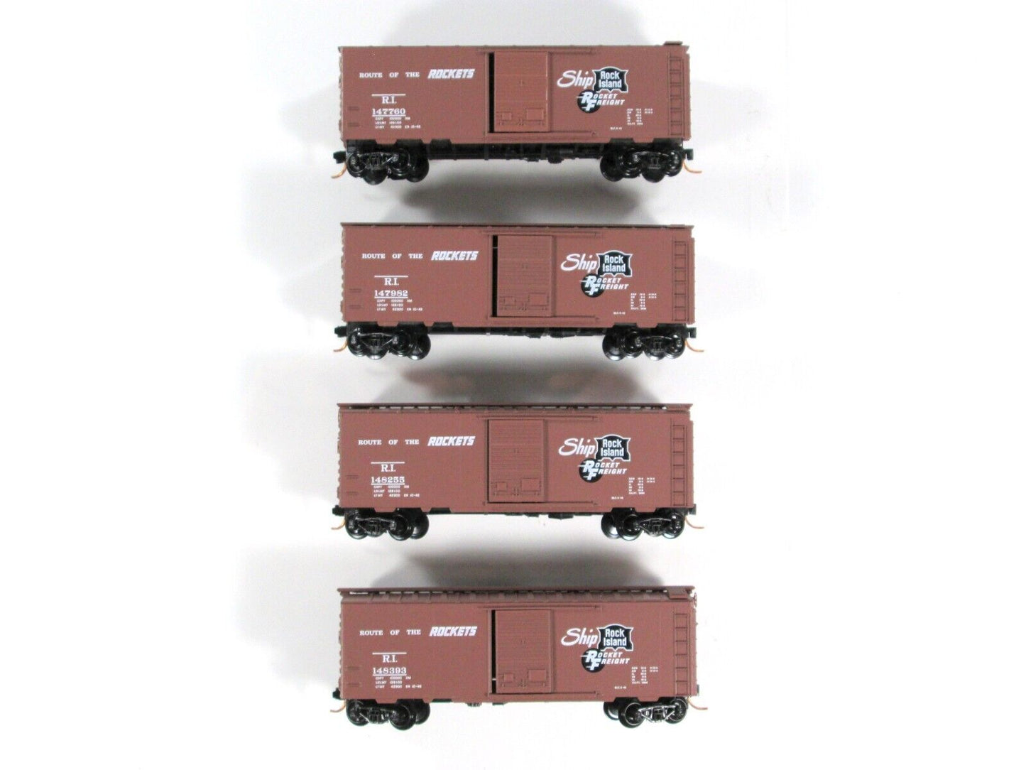 N Scale ***ROCK ISLAND ROCKETS*** Box Car 4-Set #31 -Micro Trains 99300031 *RARE