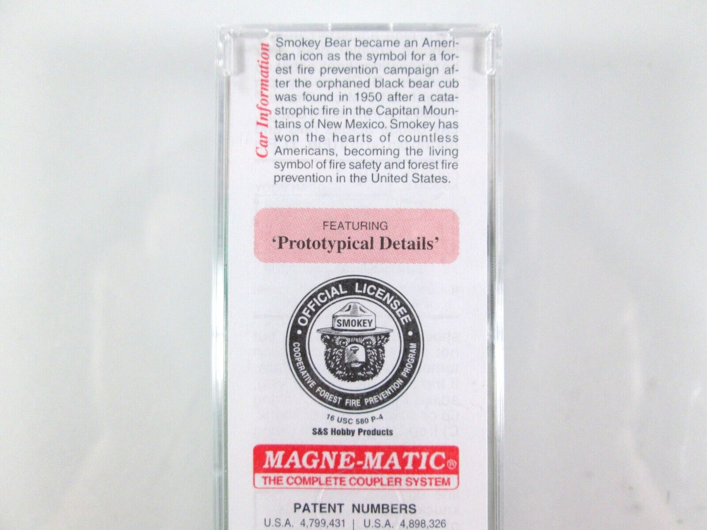 N Scale ***SMOKEY BEAR*** MoW Fire Prevention Car, FP X12645 -Micro Trains 74050