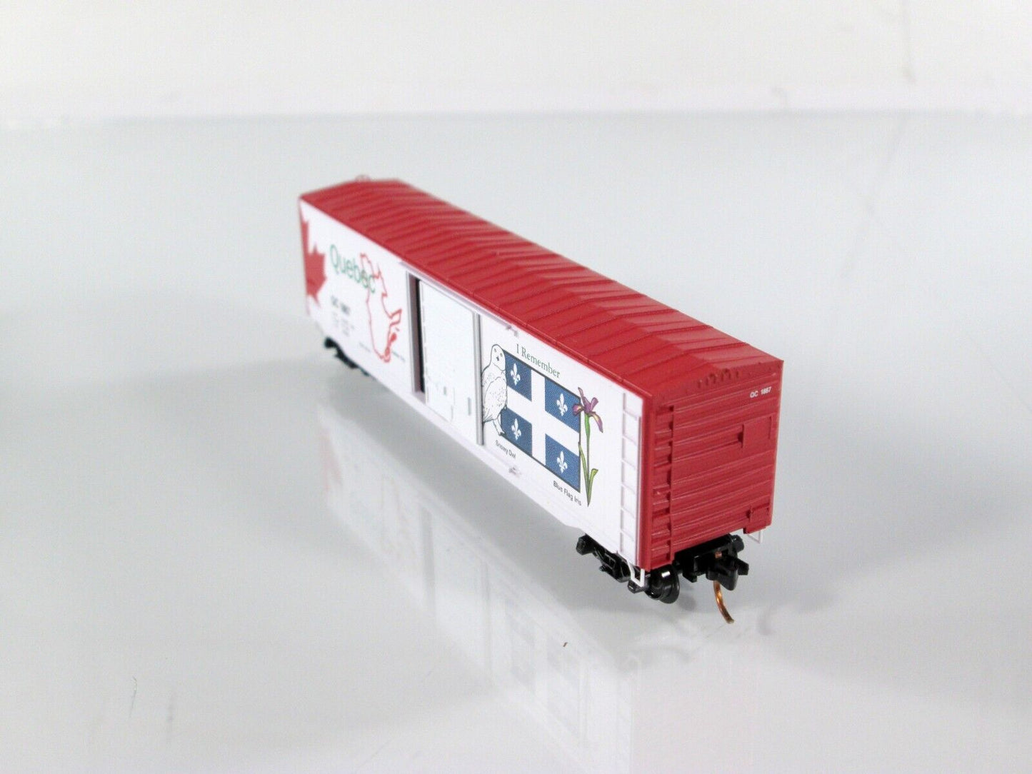 N Scale ***QUEBEC** Canadian Provincial Box Car, QC 1867 - Micro Trains 07700152
