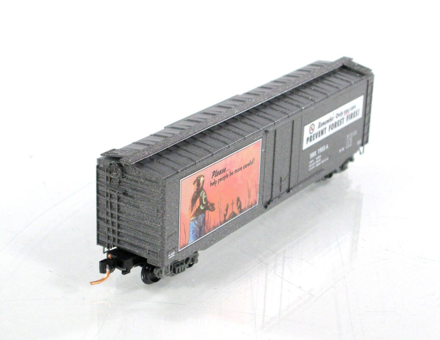 N Scale **SMOKEY BEAR** Fire Prevention Car 1, SBX 1953A - Micro Trains 03200401