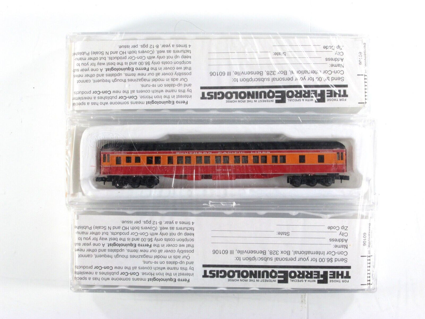 N Scale **SOUTHERN PACIFIC DAYLIGHT** 3-Coach Set - Con-Cor 571903 **VERY RARE**