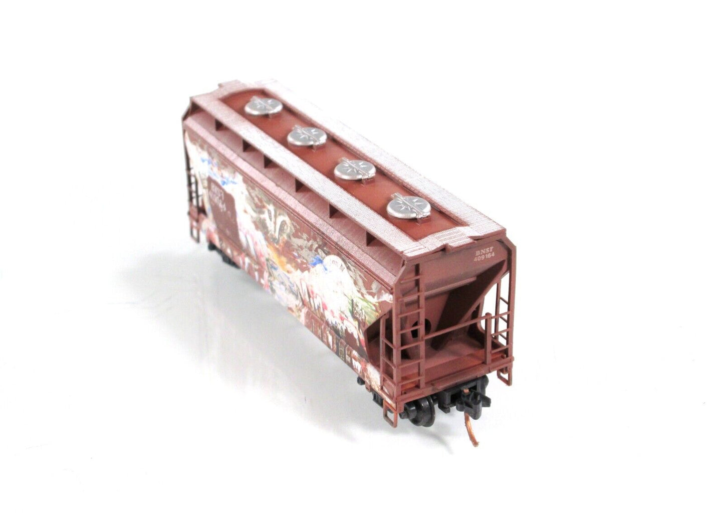 N Scale **BURLINGTON NORTHERN** Weathered Hopper #409164 - Micro Trains 09244430