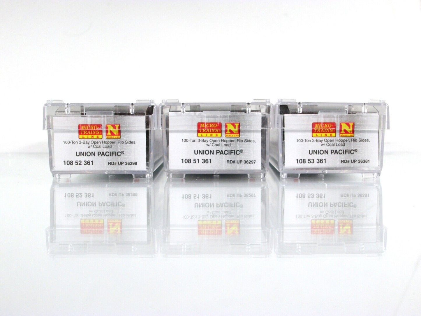 N Scale **UNION PACIFIC** Weathered Coal Hopper 3-Pack - Micro Trains 99305920