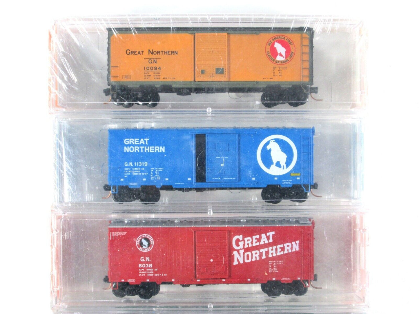 N Scale *GREAT NORTHERN* Western Road Box Car Pack #5 - Micro Trains Special Run