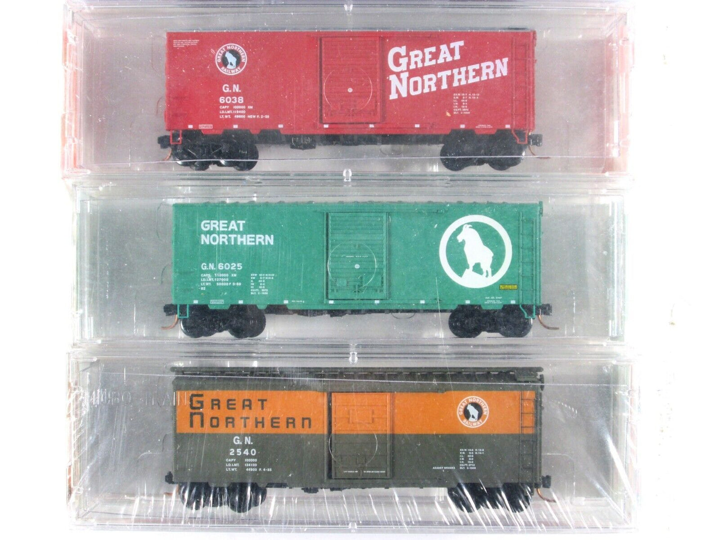 N Scale *GREAT NORTHERN* Western Road Box Car Pack #5 - Micro Trains Special Run