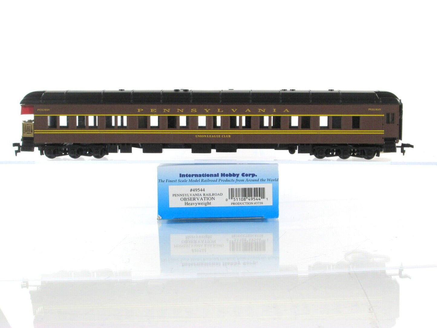 HO Scale PRR Pennsylvania Tuscan Red Heavyweight Passenger 8-Car Set - IHC 49548