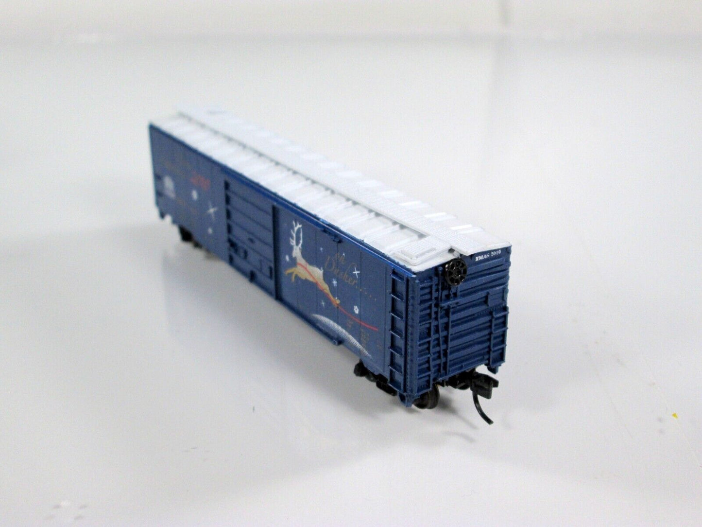 N Scale ***On DASHER*** Reindeer Christmas Box Car 2010 -- Con-Cor 02010N **RARE