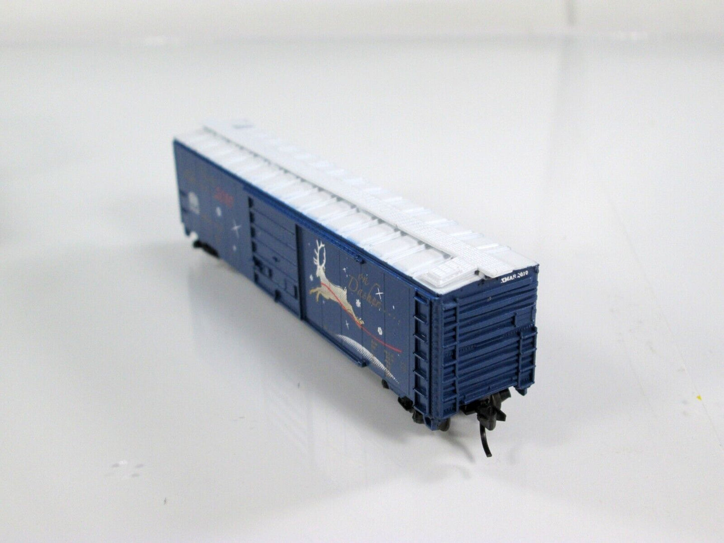 N Scale ***On DASHER*** Reindeer Christmas Box Car 2010 -- Con-Cor 02010N **RARE