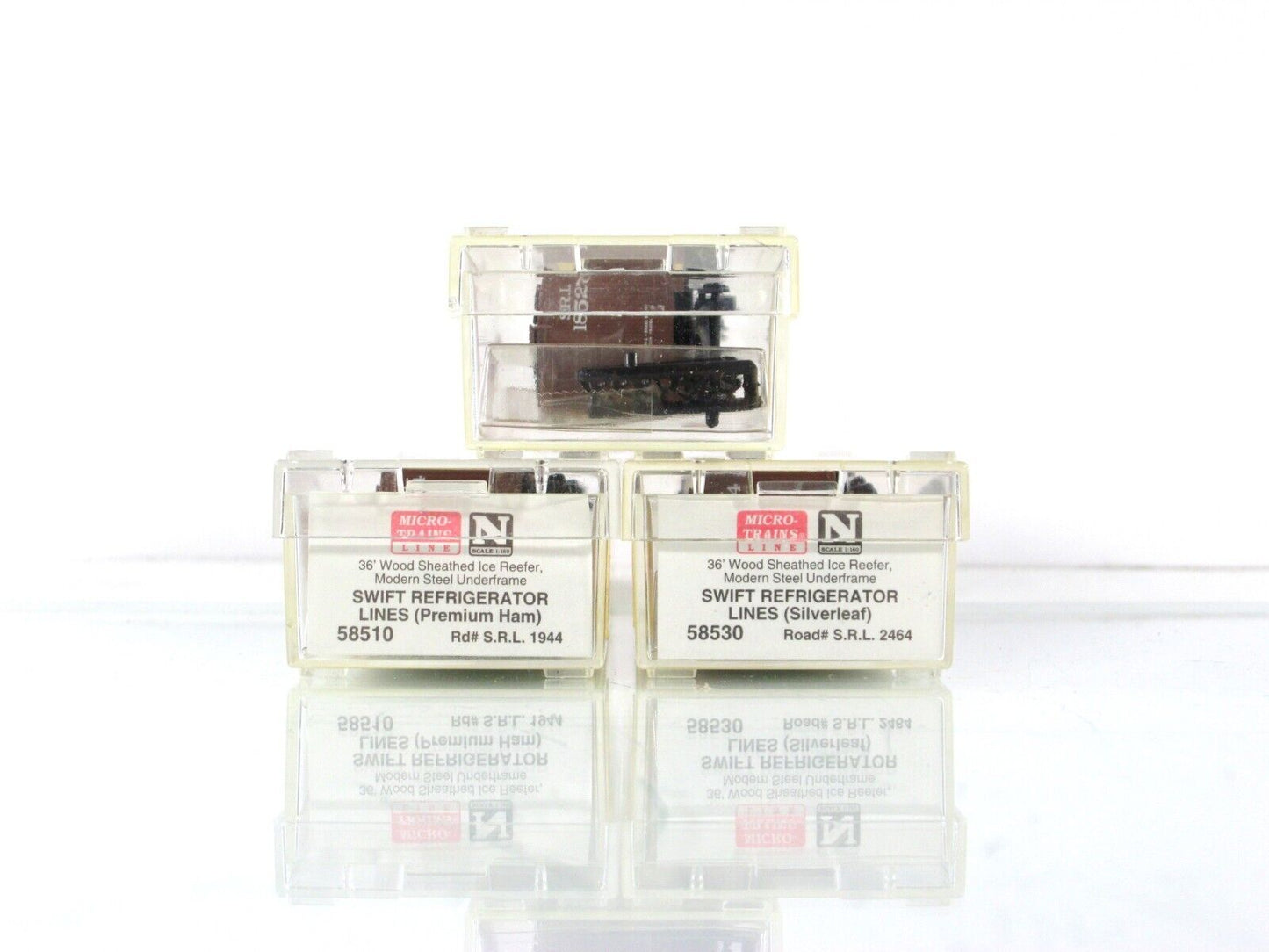 N Scale ***SWIFT Refrigerator Lines*** Ice Reefer 3-Pack ---- Micro Trains 58512