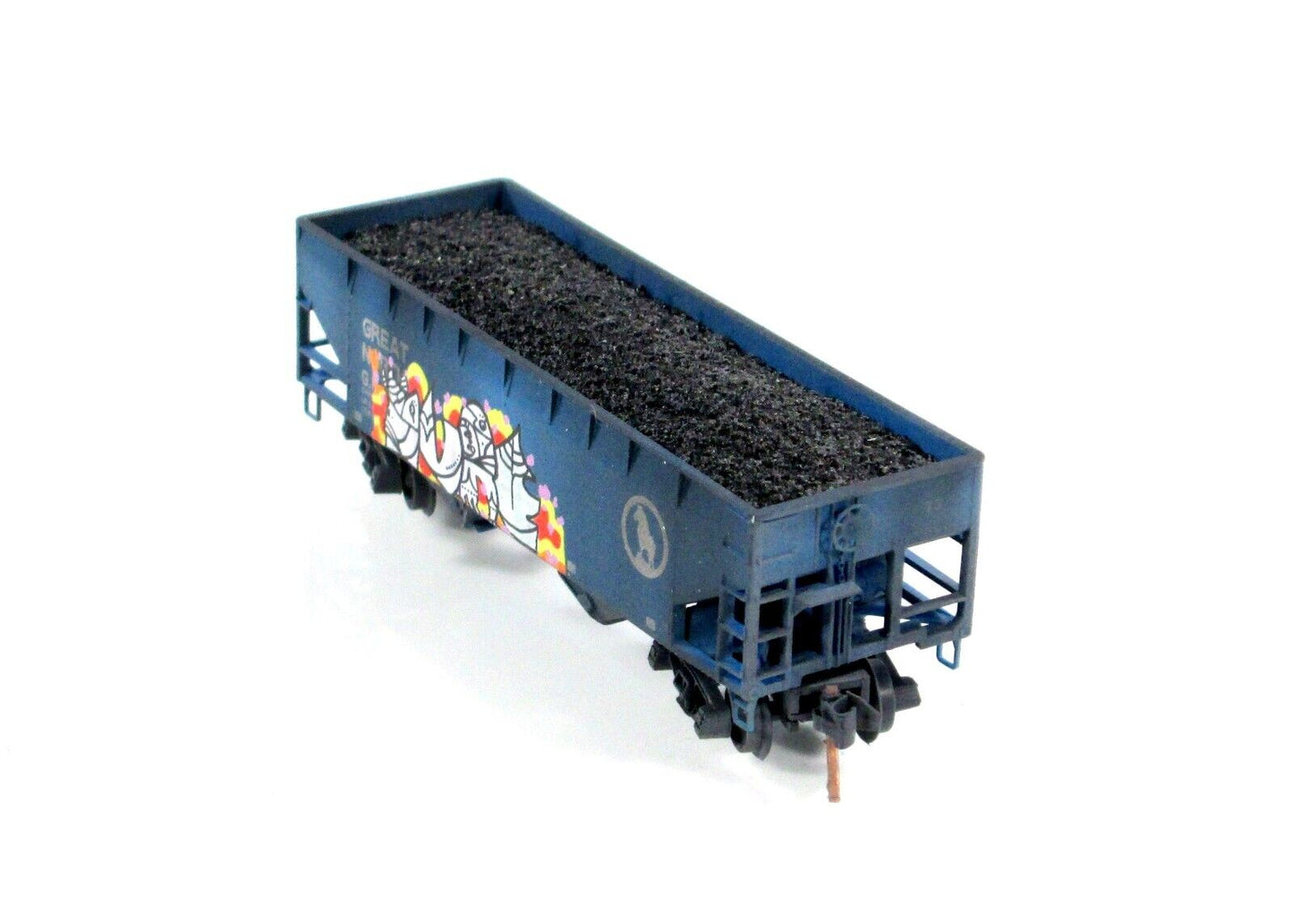 N Scale **GREAT NORTHERN** Weathered Graffiti Coal Hopper -Micro Trains 05544520