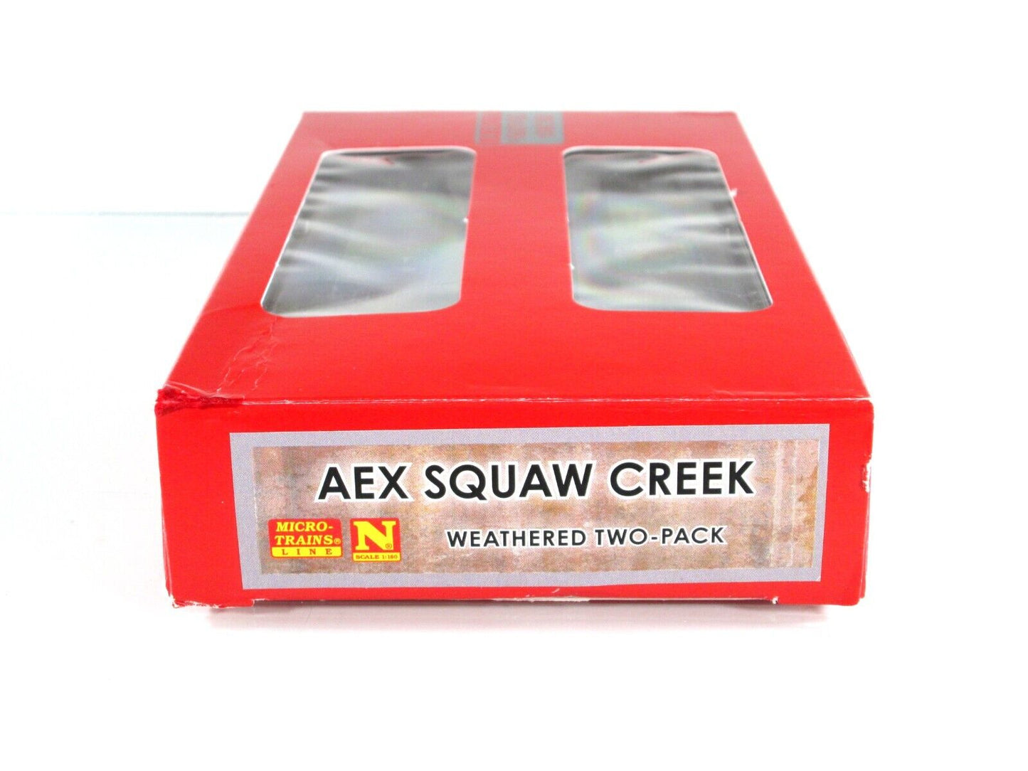 N Scale ***AEX, SQUAW CREEK*** Weathered Coal Hopper Set - Micro Trains 99305034