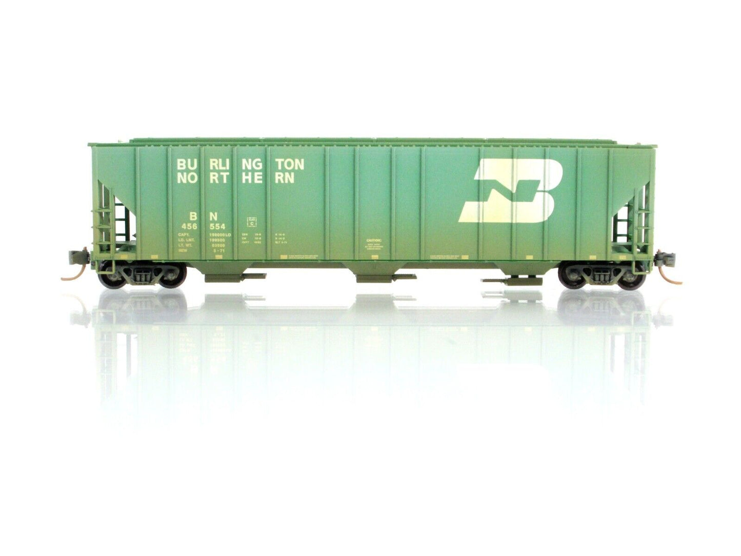 N Scale **BURLINGTON NORTHERN** Weathered Hopper #456554 - Micro Trains 09944090