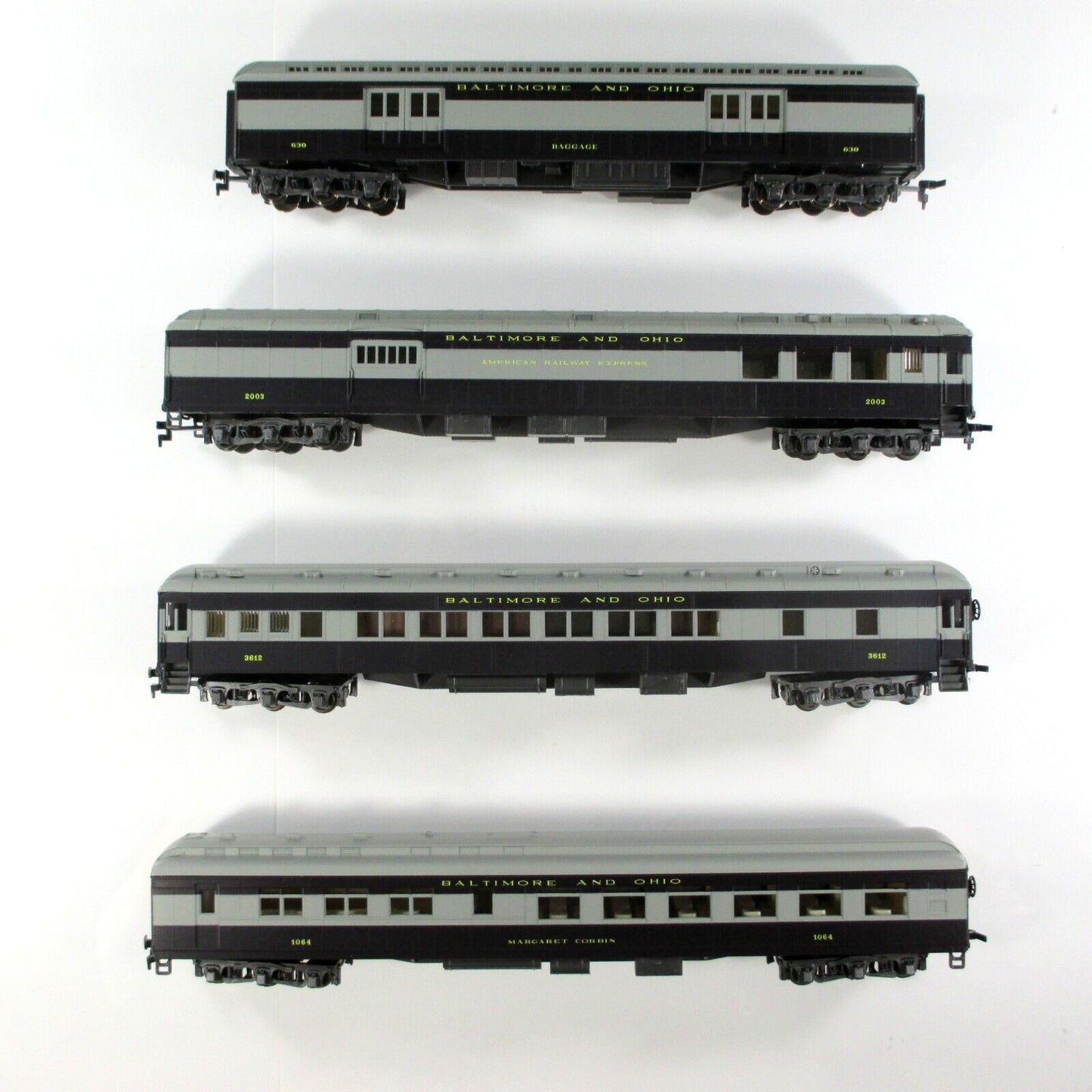 HO Scale ***BALTIMORE & OHIO*** Royal Blue 1920s Passenger Set A -Rivarossi 6908