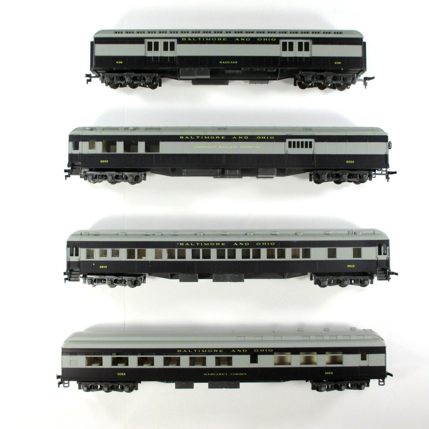 HO Scale ***BALTIMORE & OHIO*** Royal Blue 1920s Passenger Set A -Rivarossi 6908