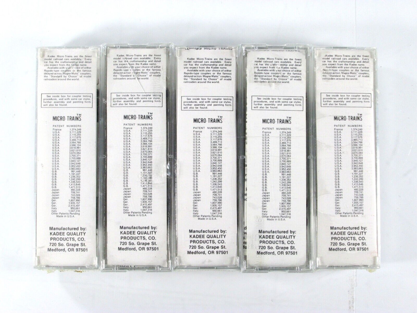 N Scale ***NEW HAVEN - NY NH HARTFORD*** 5-Pack - Kadee Micro Trains BLW Special