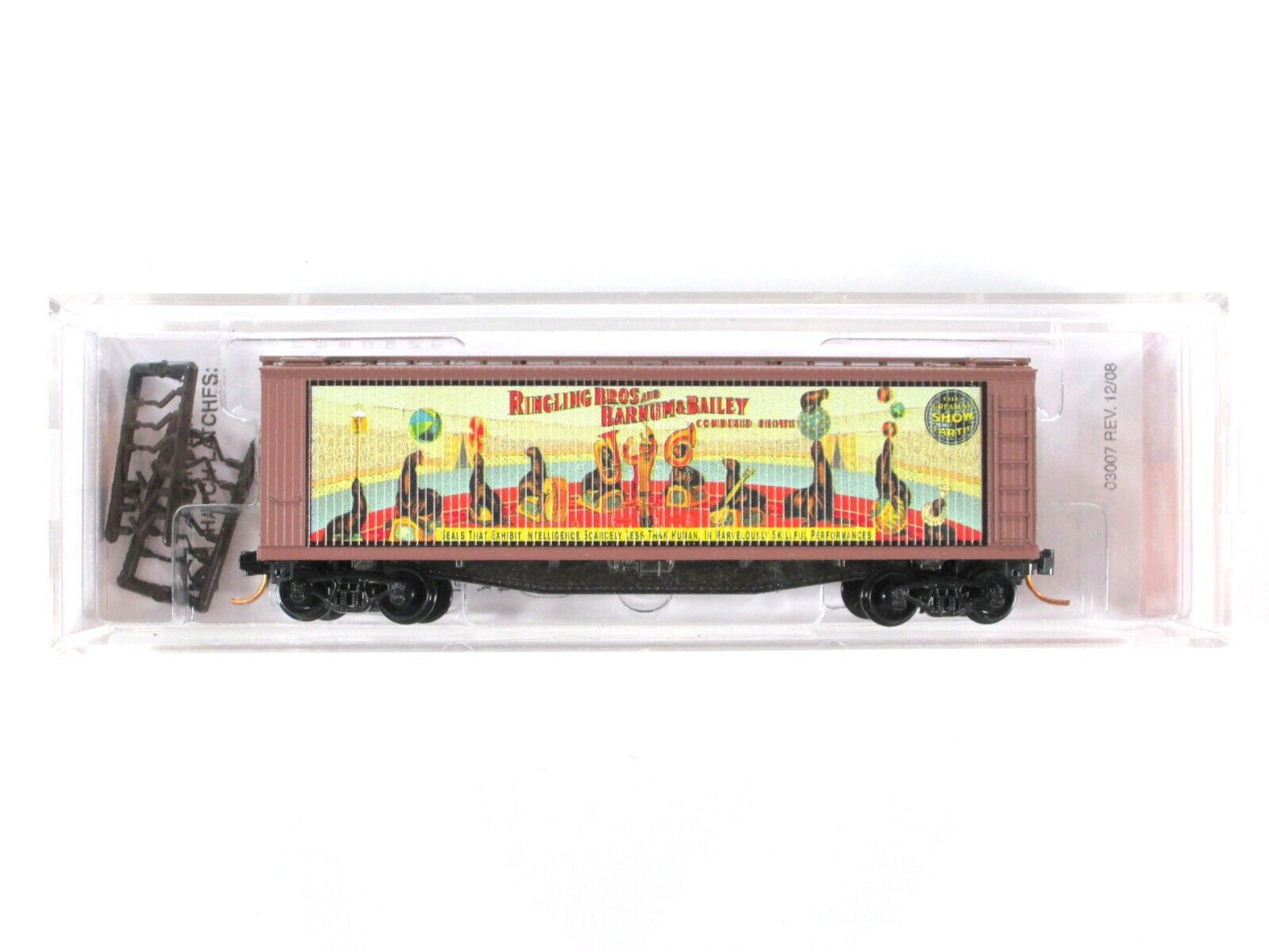 N Scale ***RINGLING CIRCUS*** Billboard Car #7 Box Car --- Micro Trains 04700407