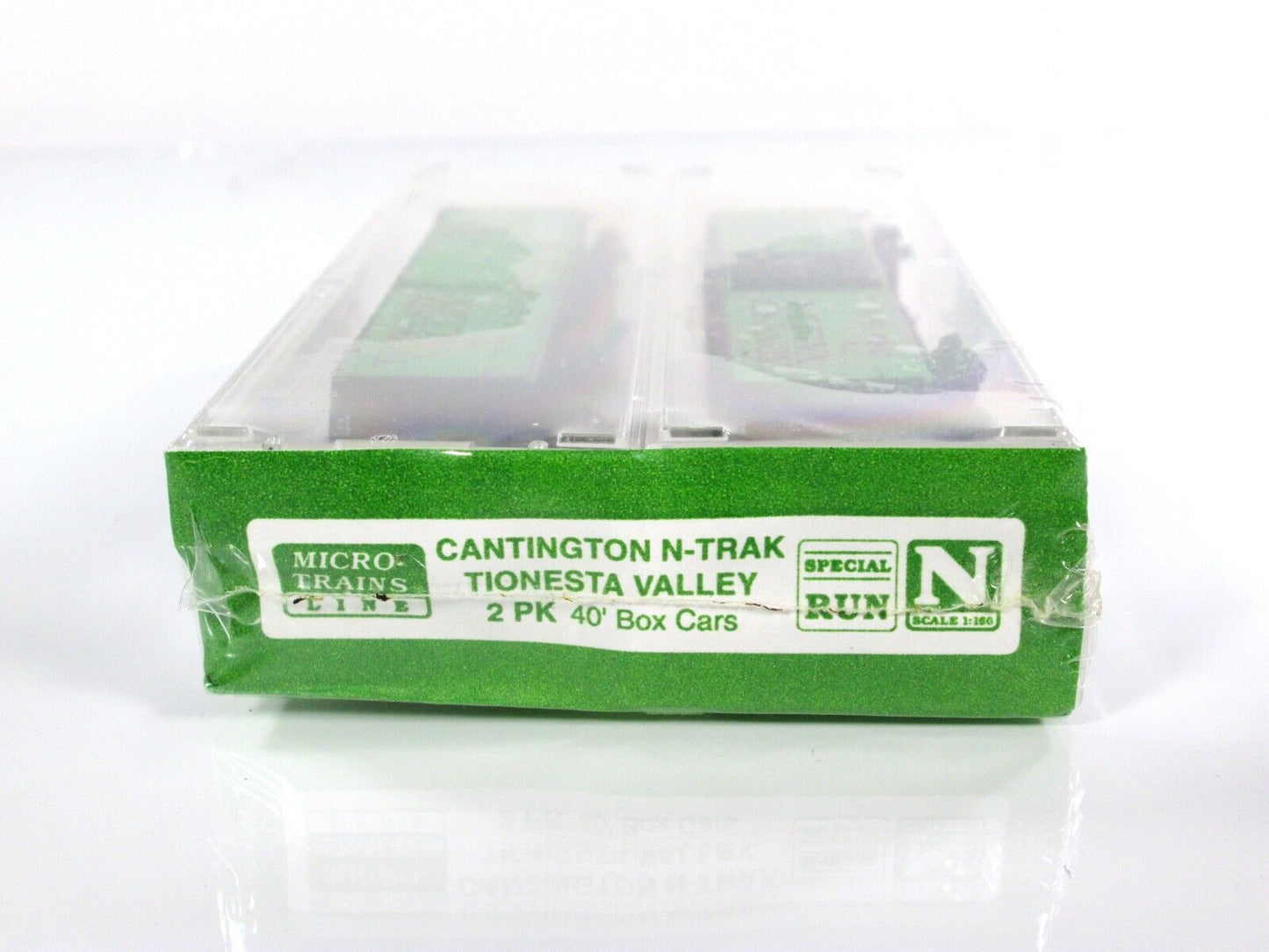 N Scale TIONESTA VALLEY 2-Box Car Set - TV 1975 1995 -- Micro Trains Special Run