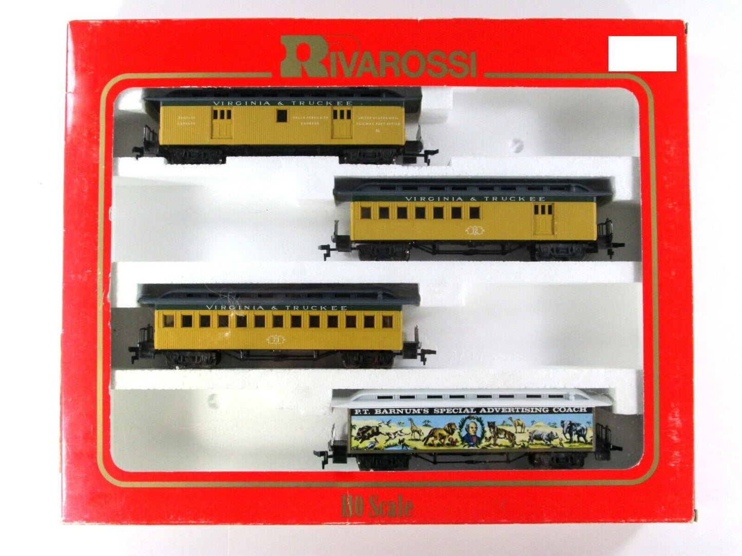 HO Scale **VIRGINIA & TRUCKEE** Old Timer Overland Passenger Set -Rivarossi 6900