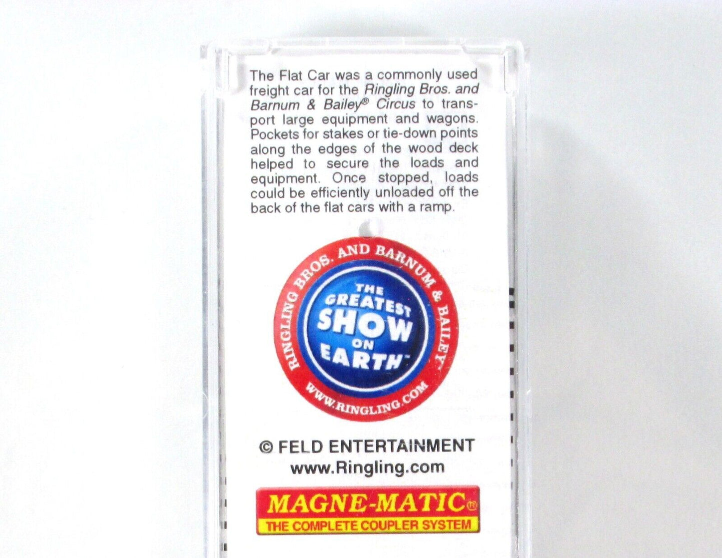 N Scale ***RINGLING Bros*** Circus 50' Flat Car, RBBX 33 - Micro Trains 04500393
