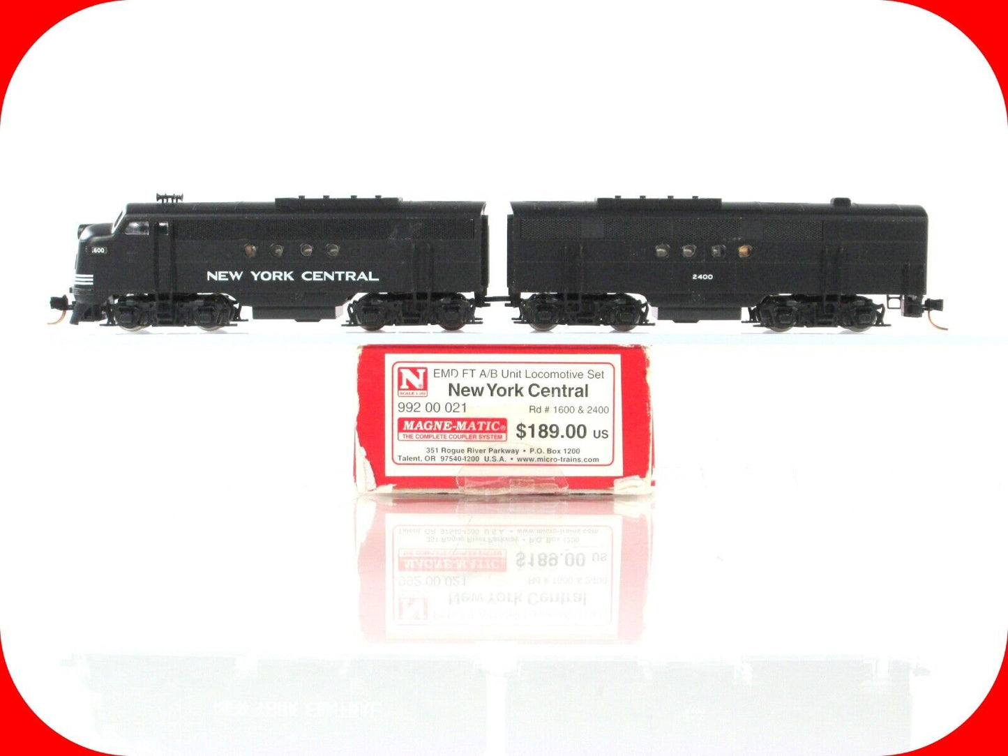 N Scale ***NEW YORK CENTRAL*** EMD FT A/B Set -- Micro Trains 99200021, DCC Rdy
