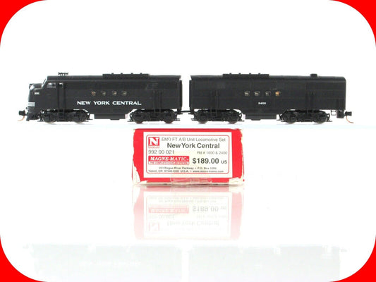N Scale ***NEW YORK CENTRAL*** EMD FT A/B Set -- Micro Trains 99200021, DCC Rdy