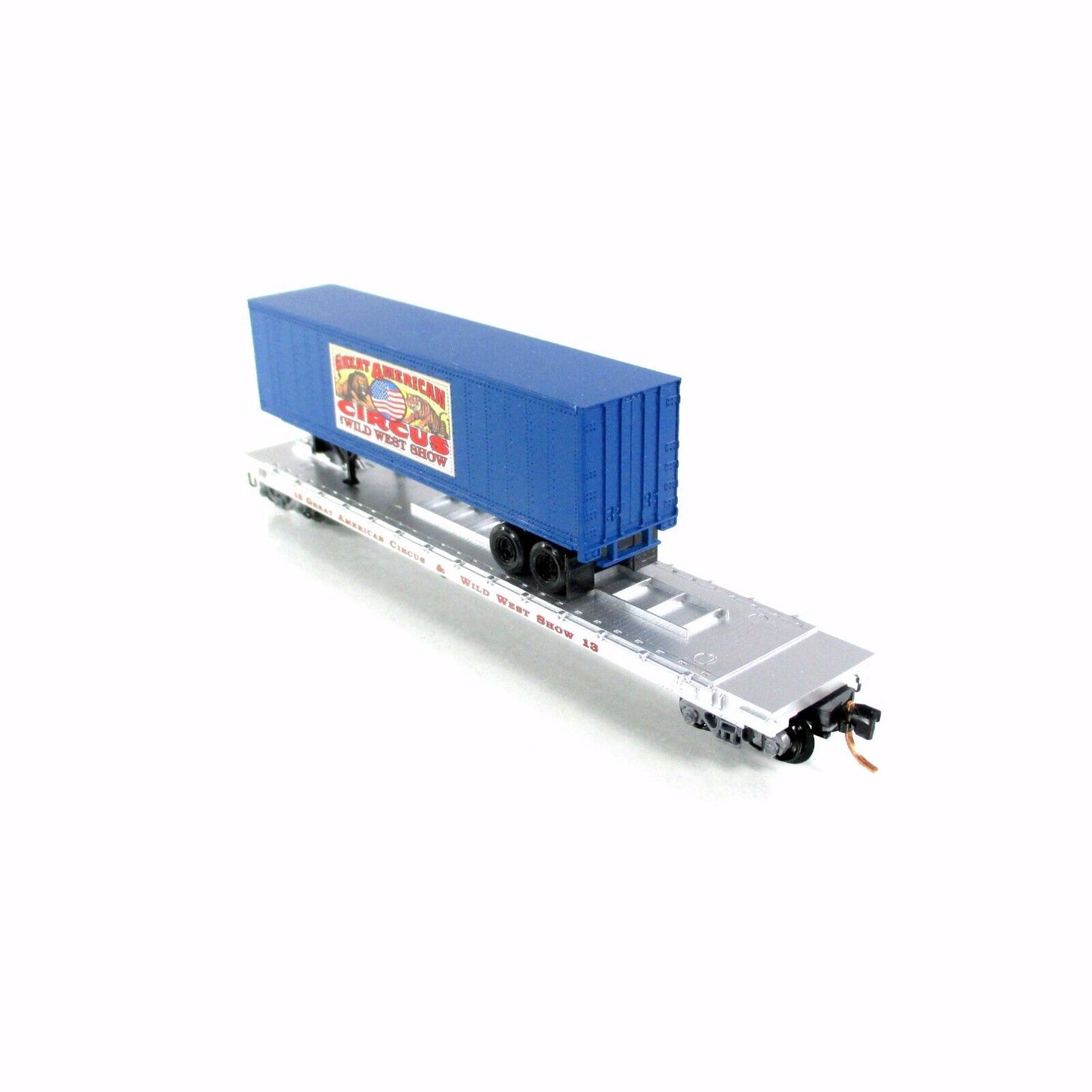 N Scale **AMERICAN CIRCUS WILD WEST** Trailer Flat Car #13 - MTL Lowell Smith #3