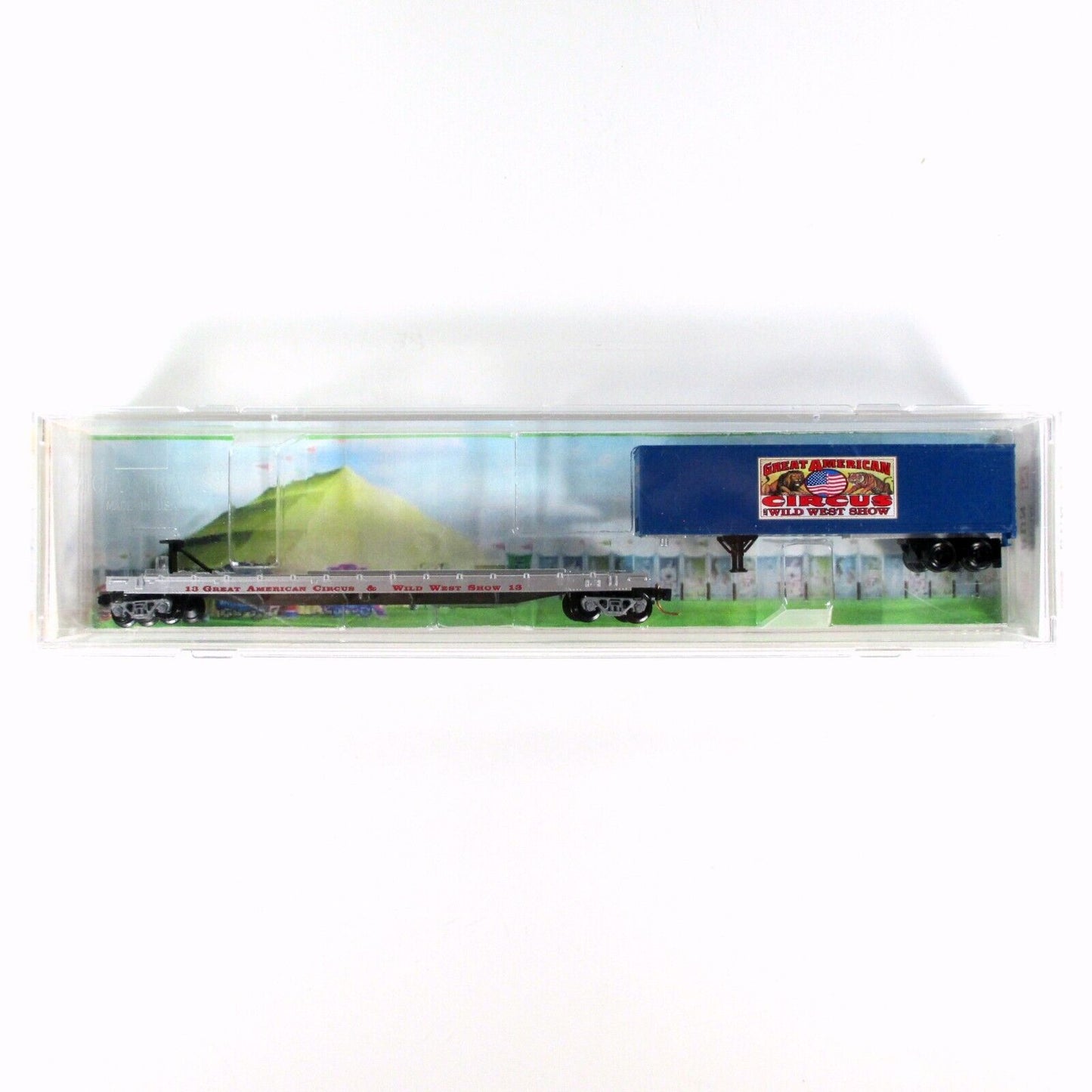 N Scale **AMERICAN CIRCUS WILD WEST** Trailer Flat Car #13 - MTL Lowell Smith #3