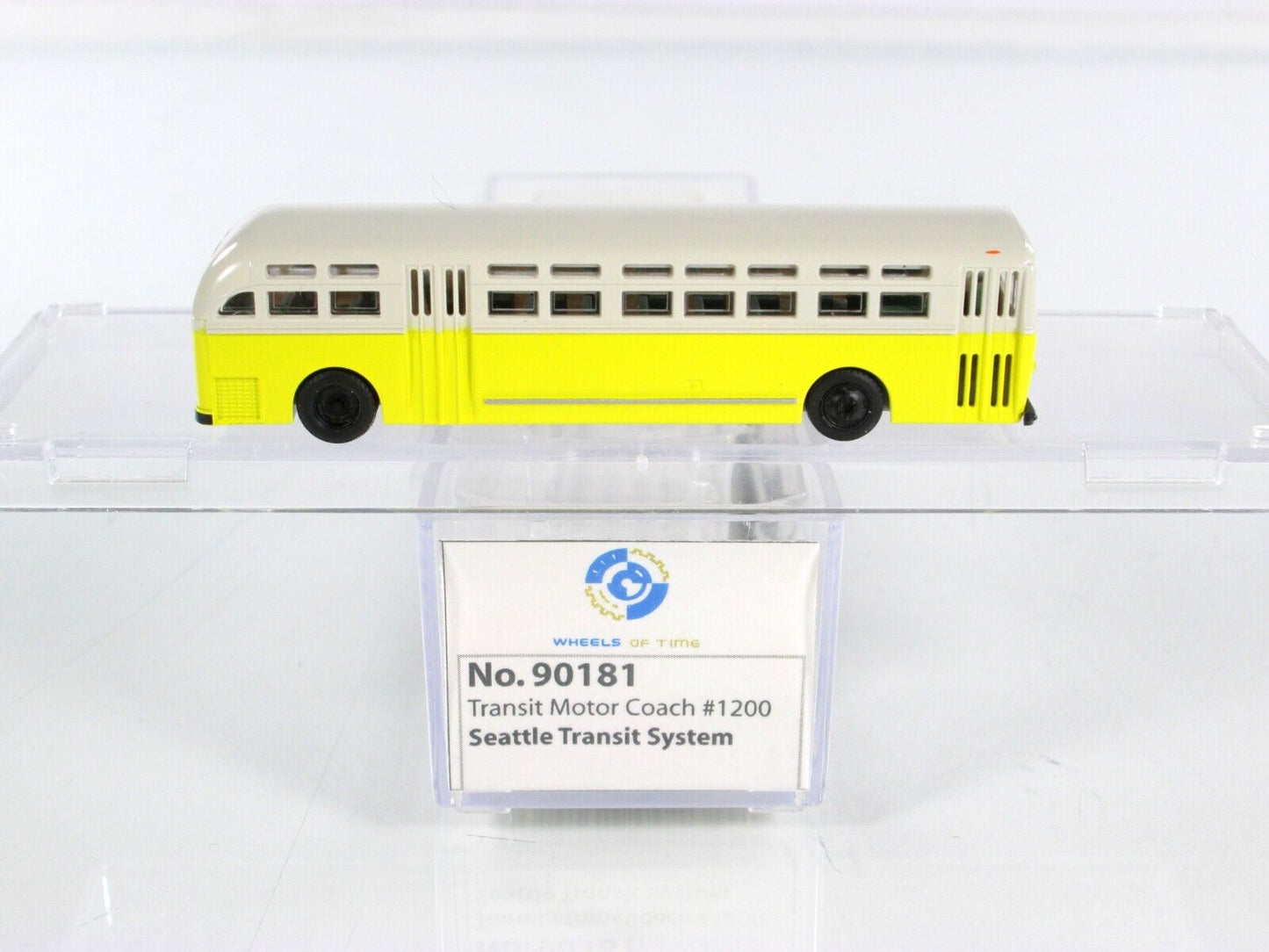 N Scale ***SEATTLE TRANSIT SYSTEM*** Motor Coach #1200 - WHEELS of TIME 90181