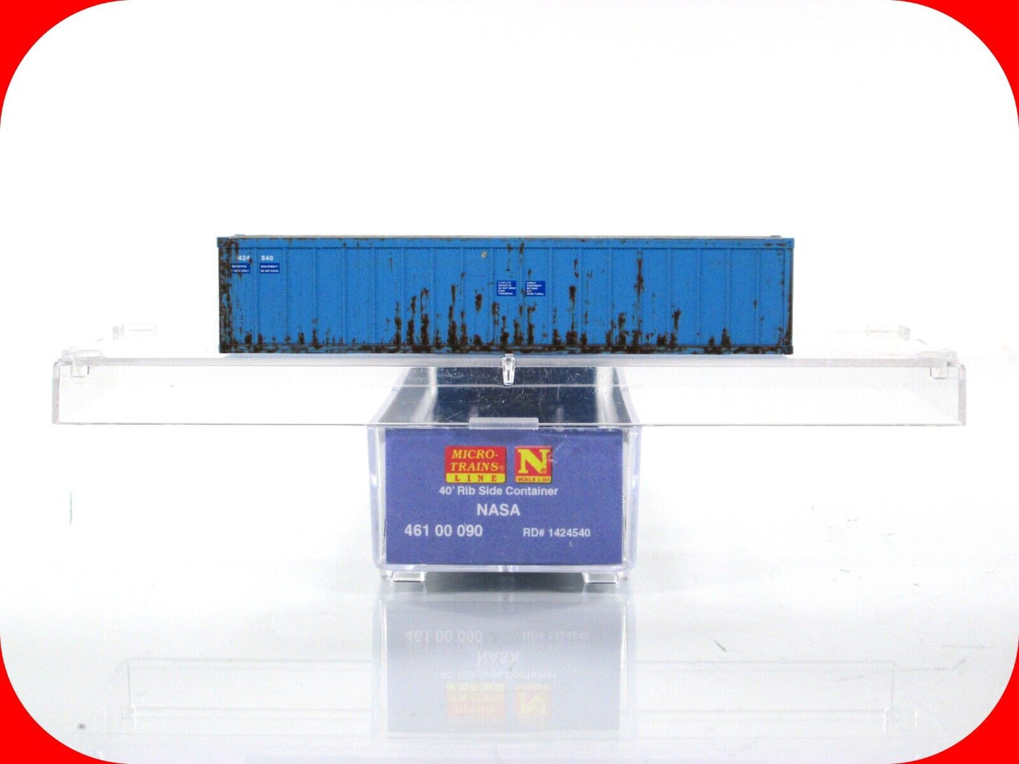 N Scale **NASA** Weathered 40' Container #1424540 - Micro Trains 46100090 **RARE